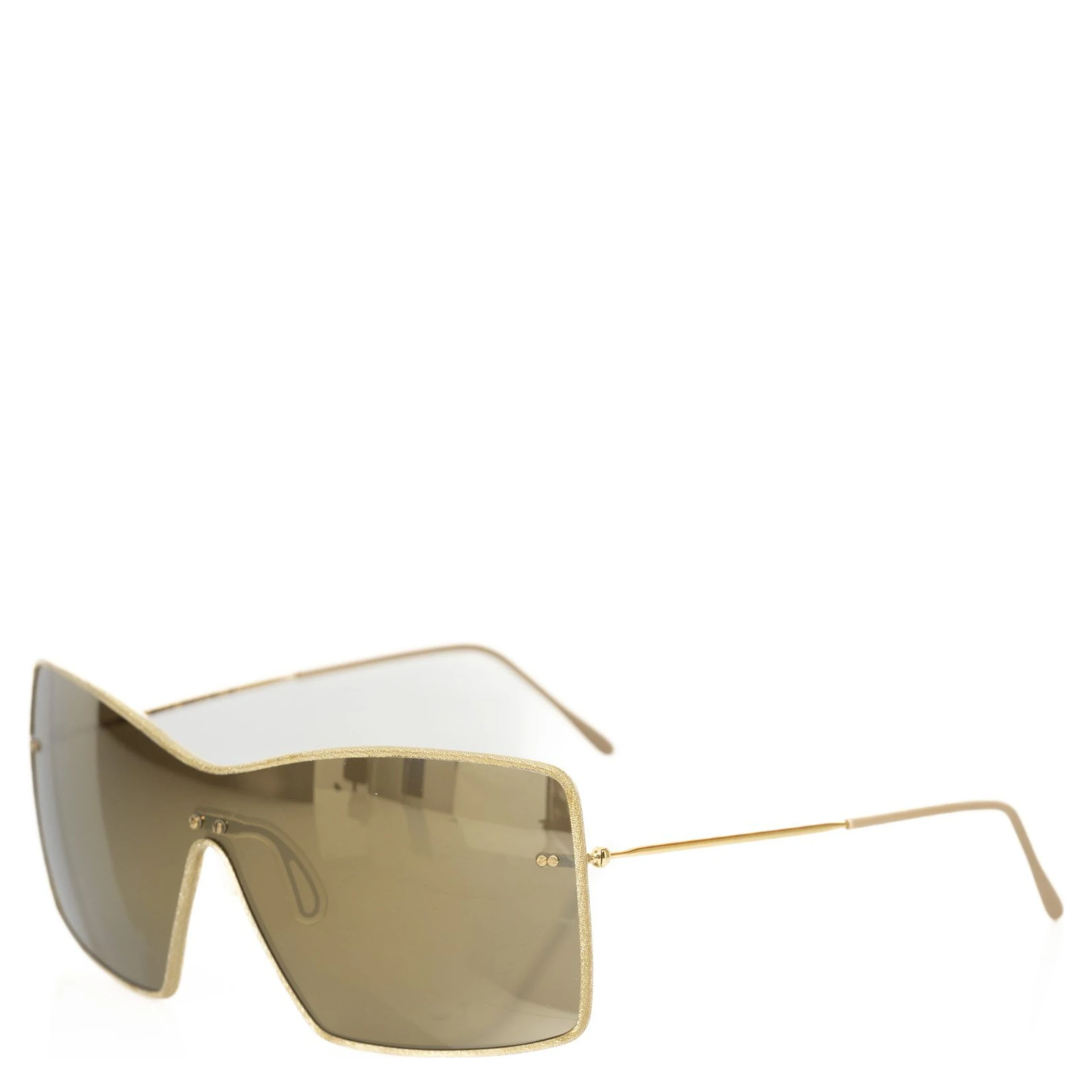 Gold Metallic Fibre Sunglass