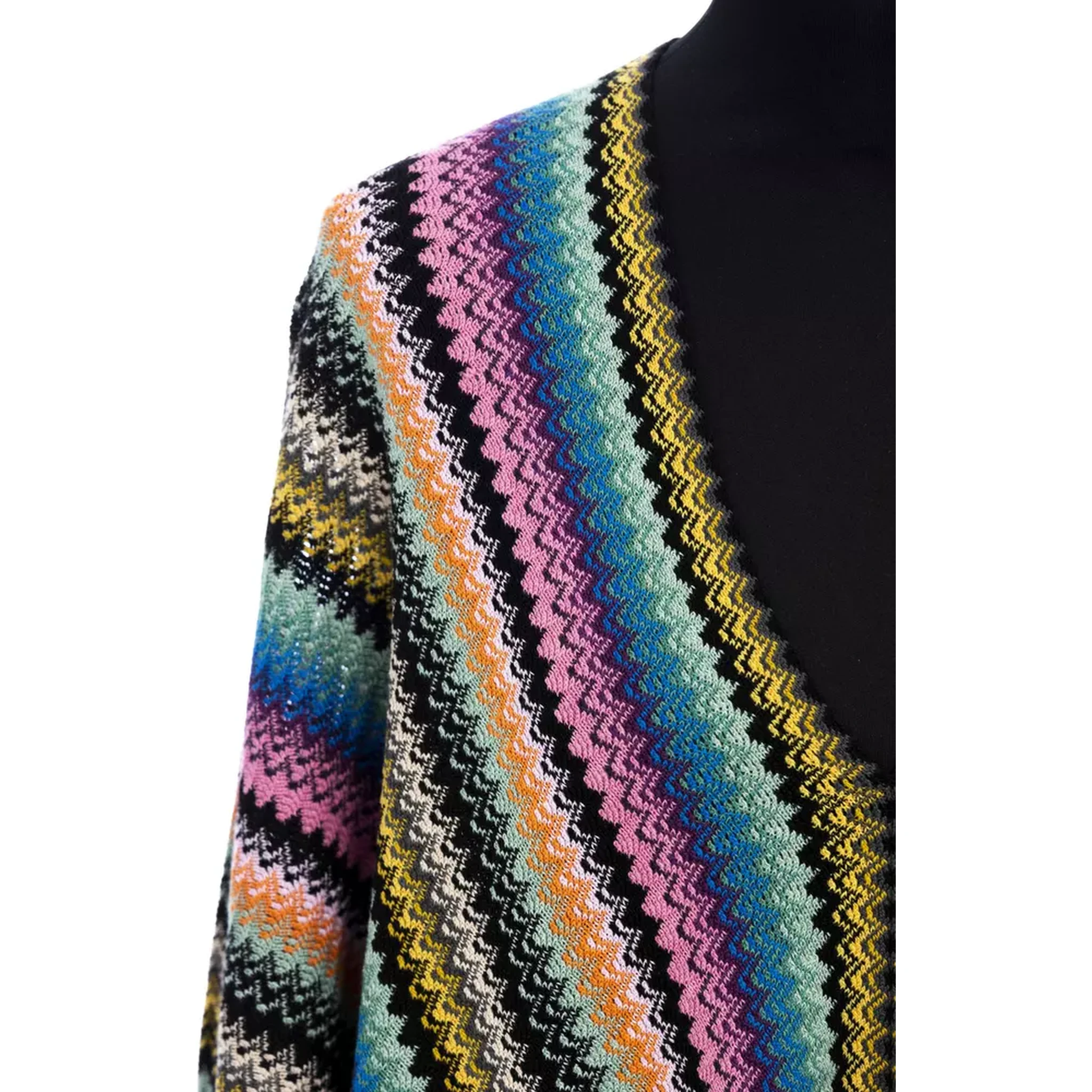 Multicolor Wool Poncho