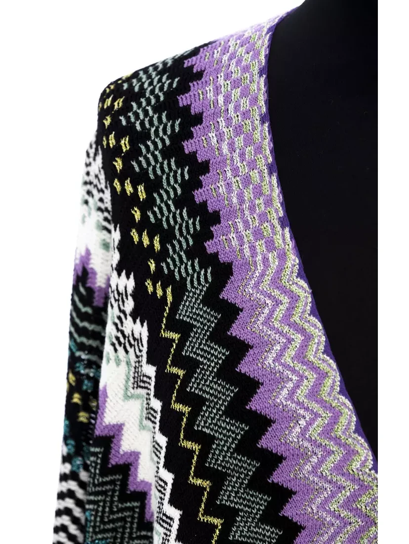 Multicolor Wool Poncho