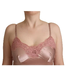 Pink Lace Long Bodycon Maxi Polyester Dress