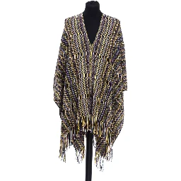 Multicolor Wool Poncho