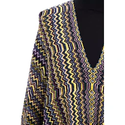 Multicolor Wool Poncho