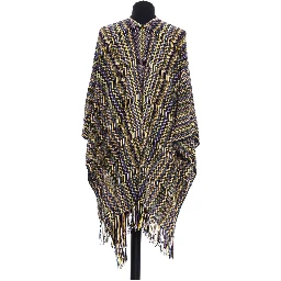 Multicolor Wool Poncho