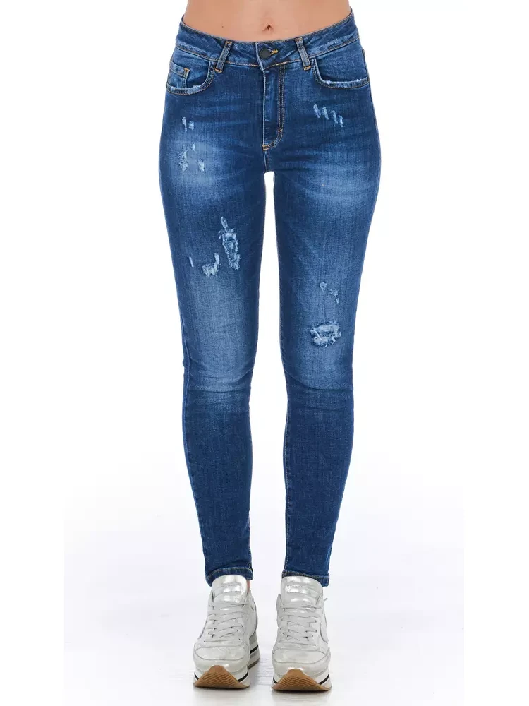 Blue Other Fibres Jeans Denim