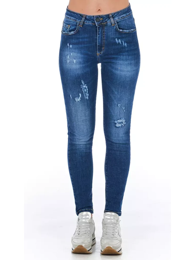 Blue Other Fibres Jeans Denim