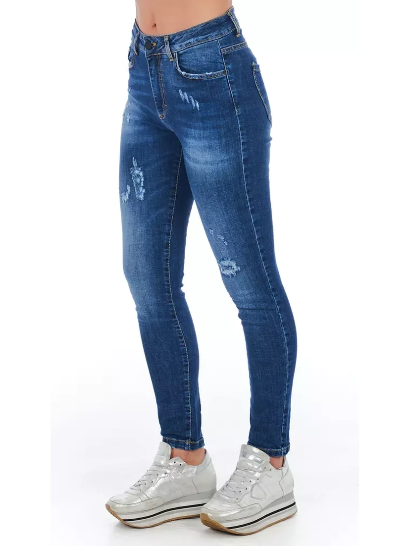 Blue Other Fibres Jeans Denim