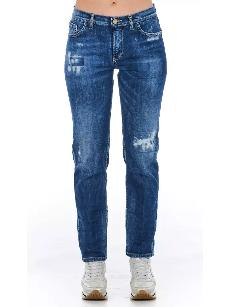 Blue Cotton Jeans Denim