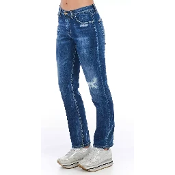 Blue Cotton Jeans Denim