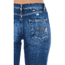Blue Cotton Jeans Denim