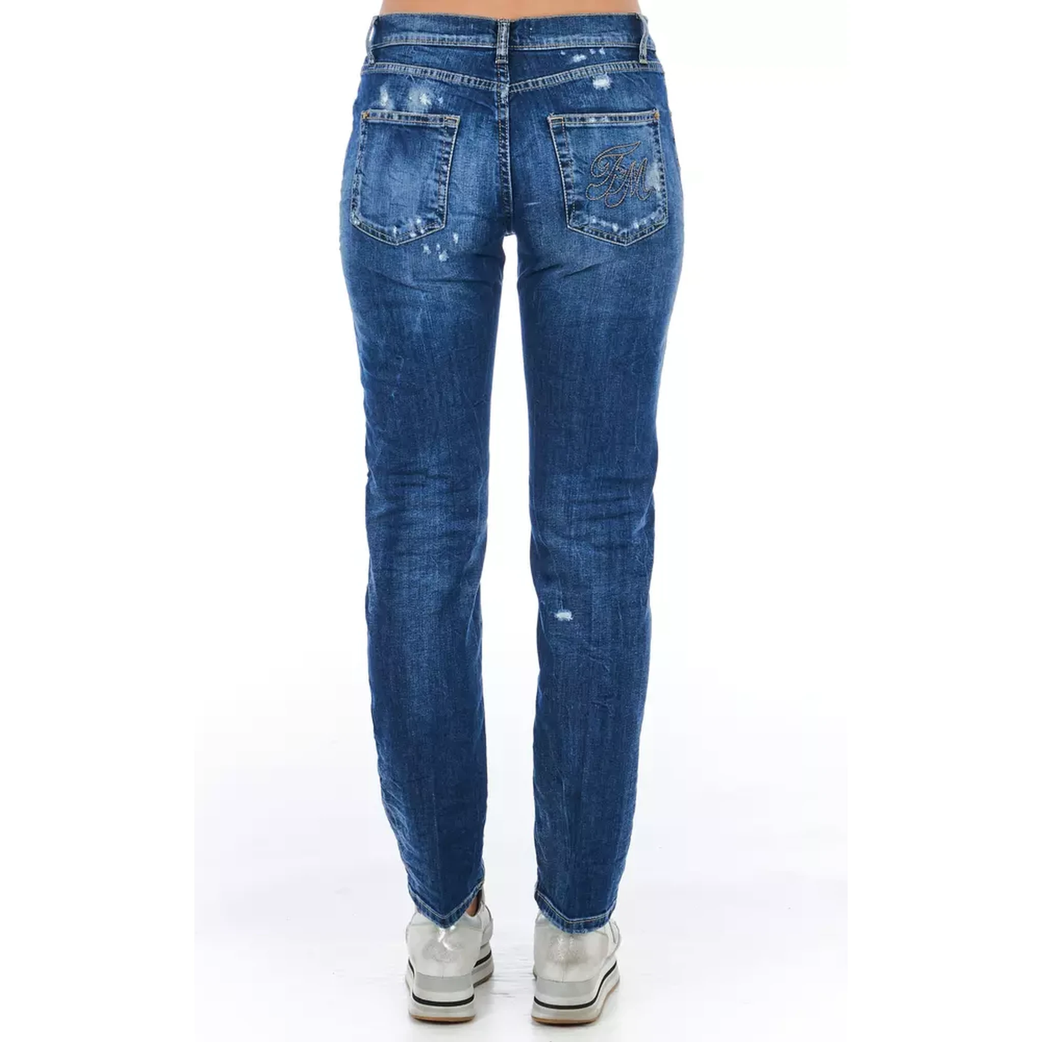 Blue Cotton Jeans Denim