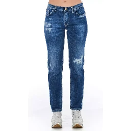 Blue Cotton Jeans Denim