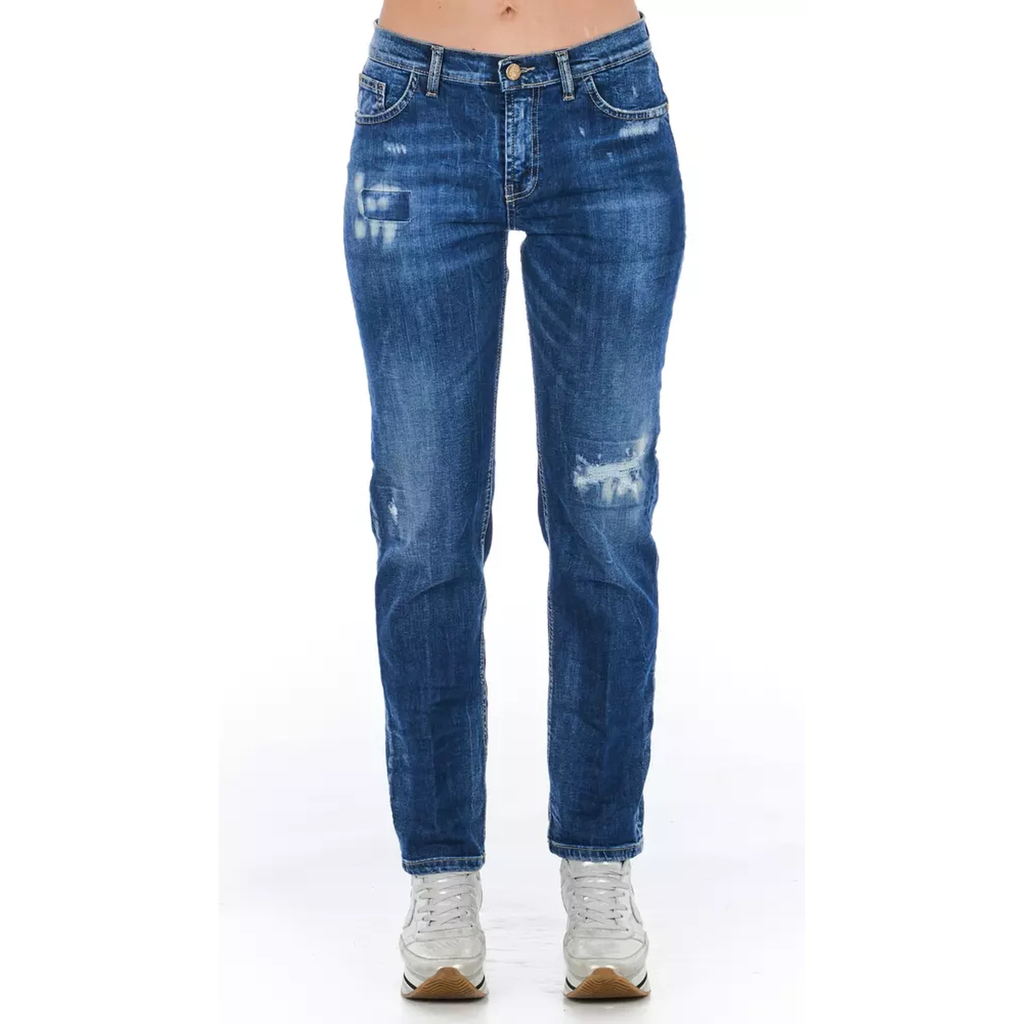 Blue Cotton Jeans Denim