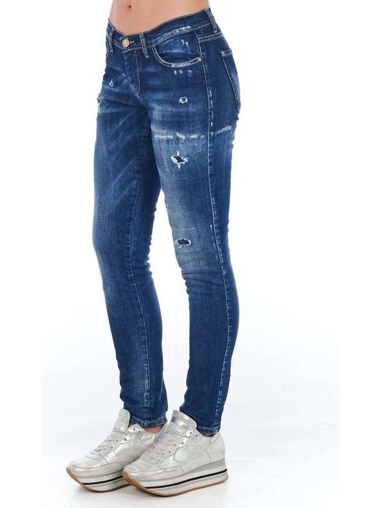 Blue Cotton Jeans Denim alternative