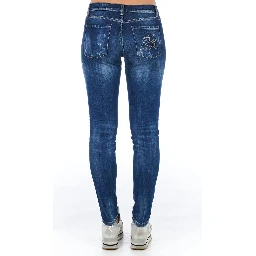 Blue Cotton Jeans Denim