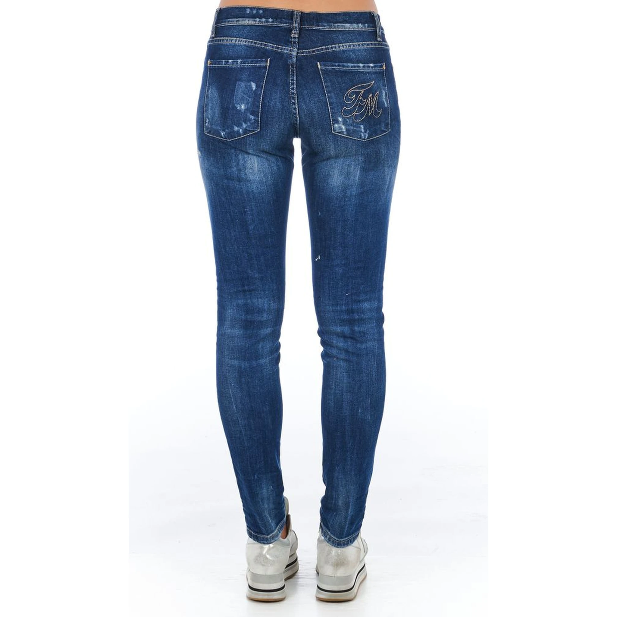 Blue Cotton Jeans Denim