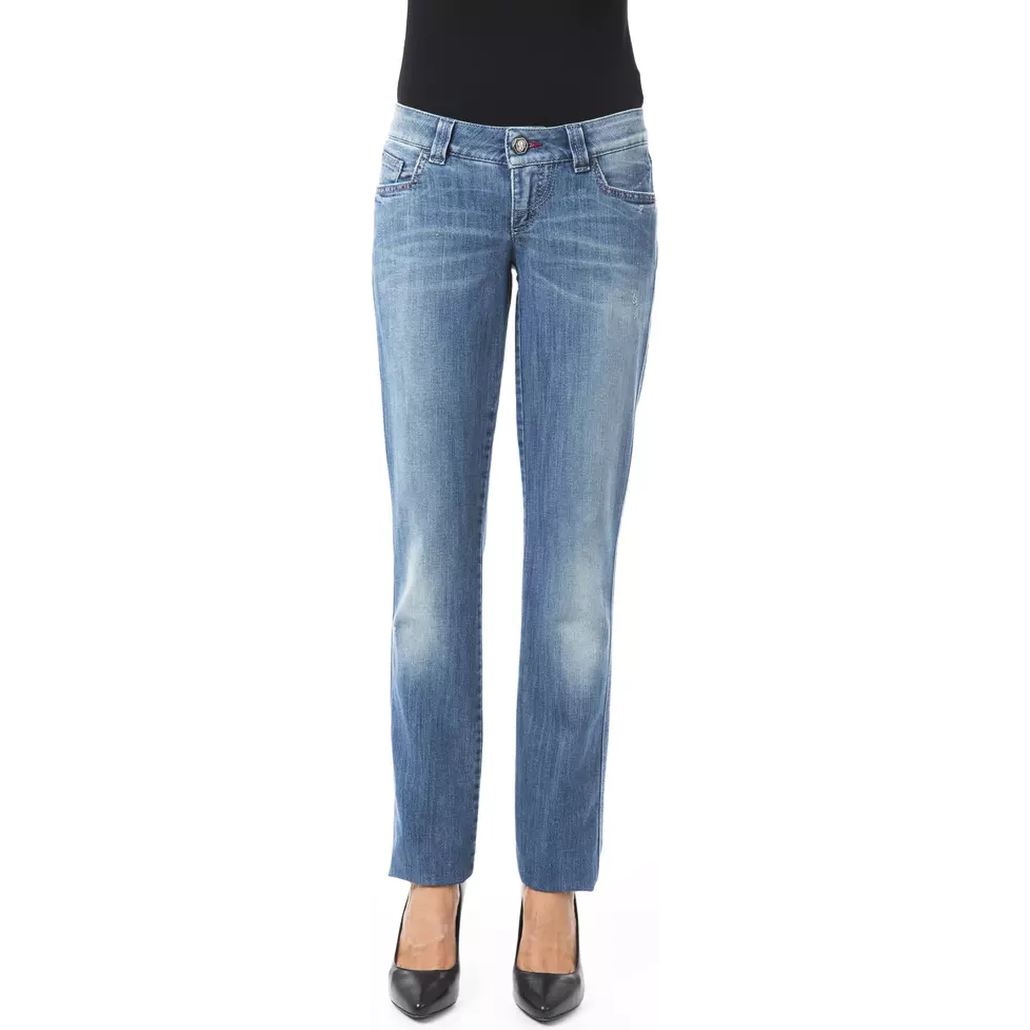 Cotton Jeans & Women's Pant In Blue