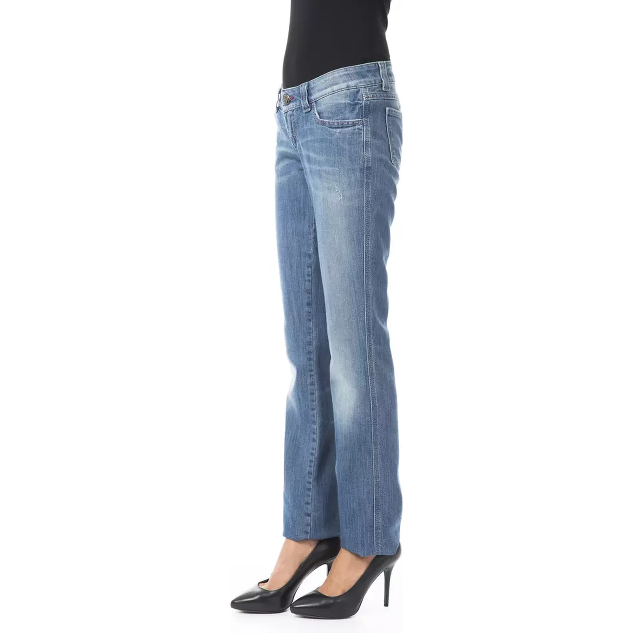Cotton Jeans & Women's Pant In Blue
