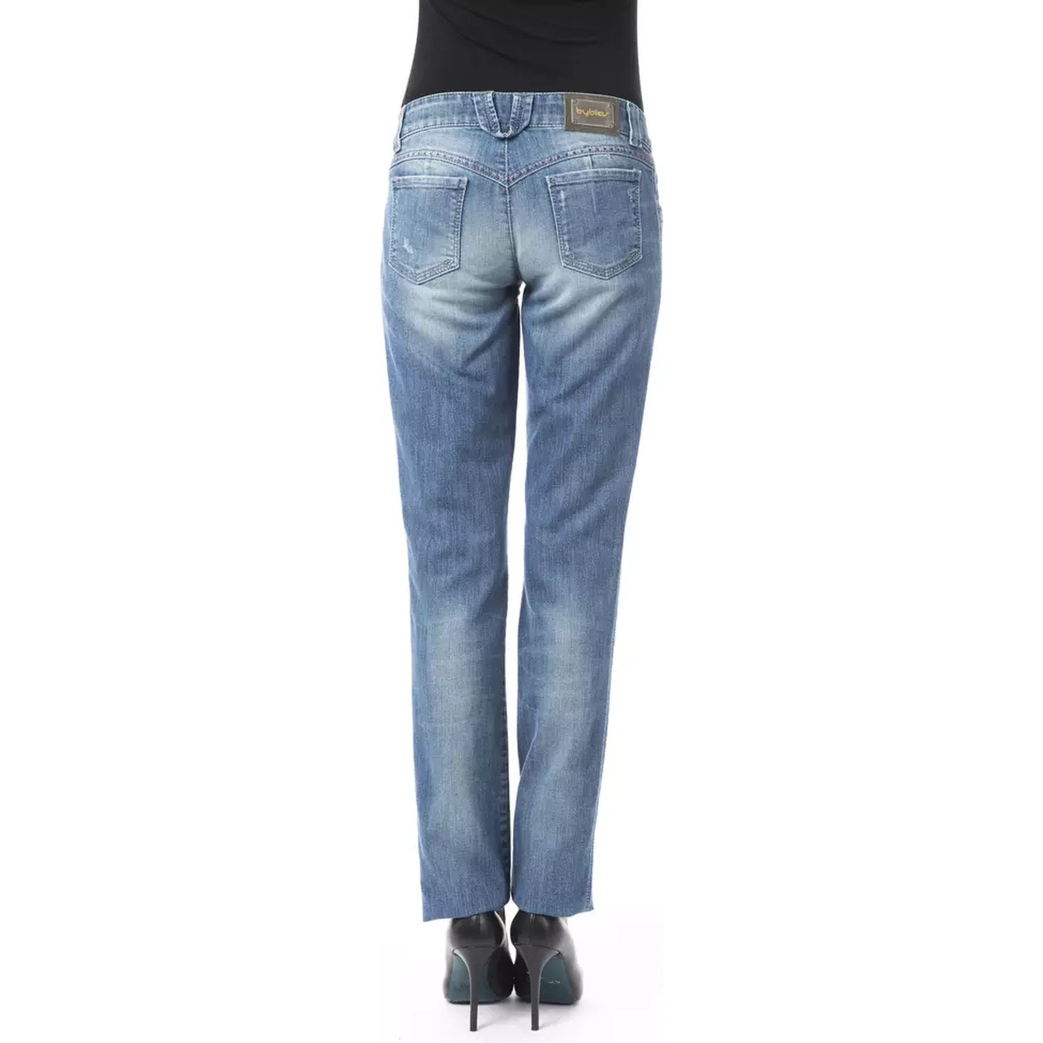Cotton Jeans & Women's Pant In Blue