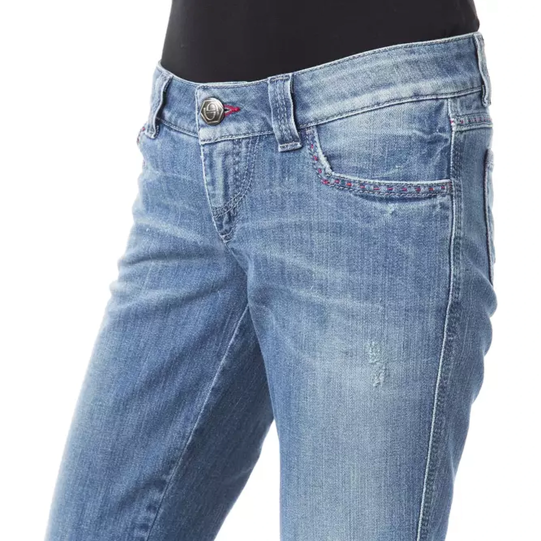 Cotton Jeans & Women's Pant In Blue