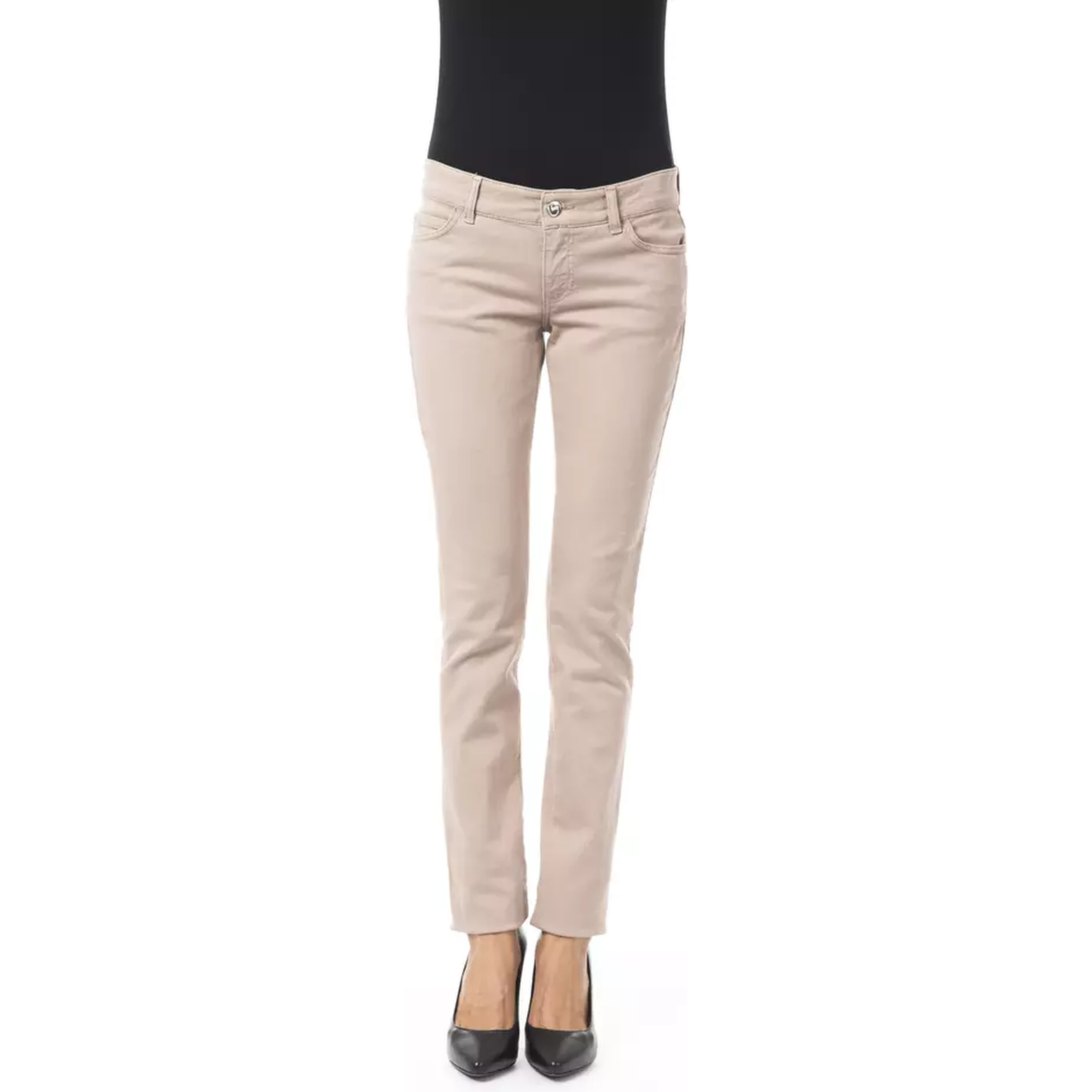 Beige Cotton Pant