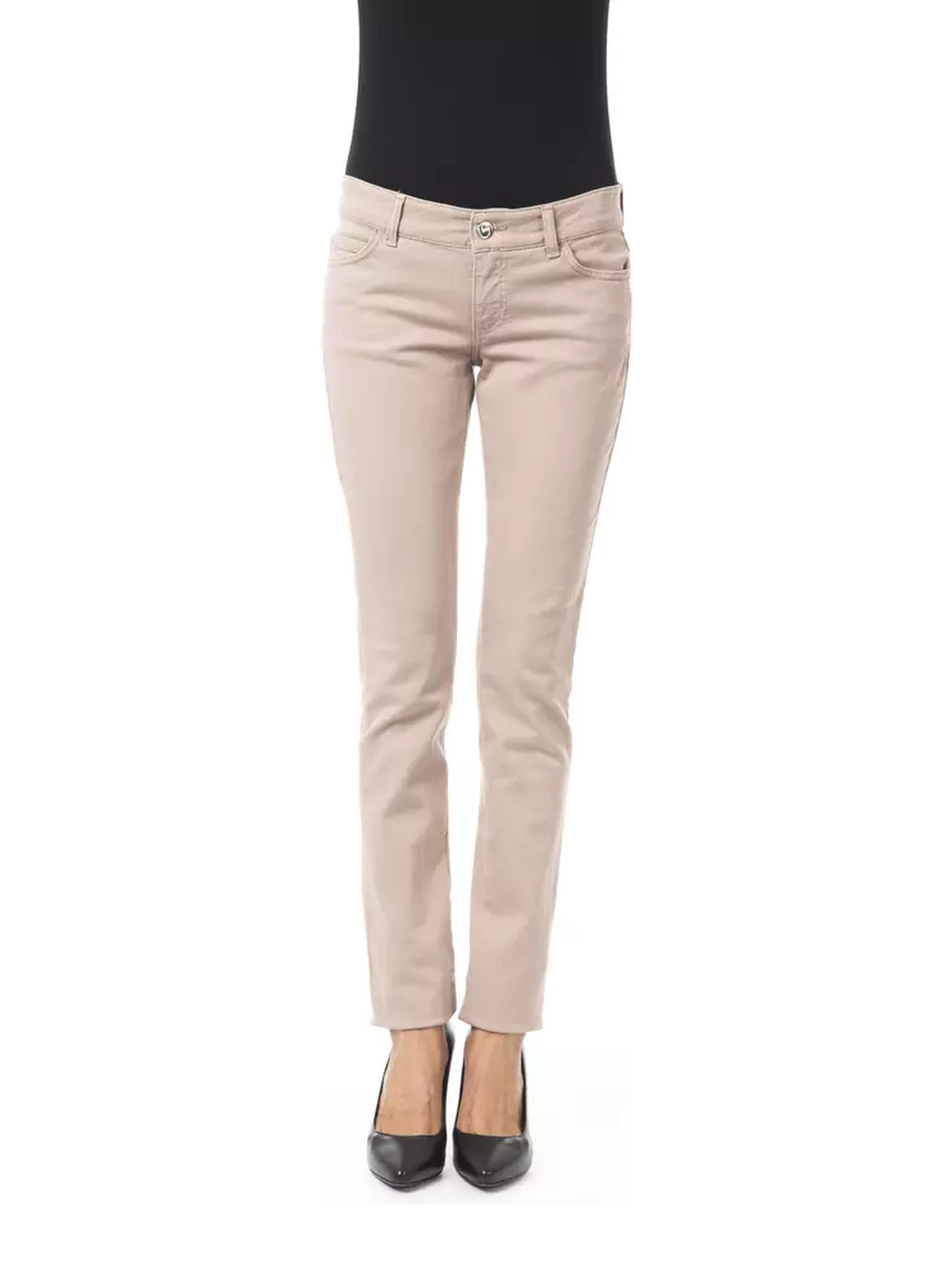 Beige Cotton Pant