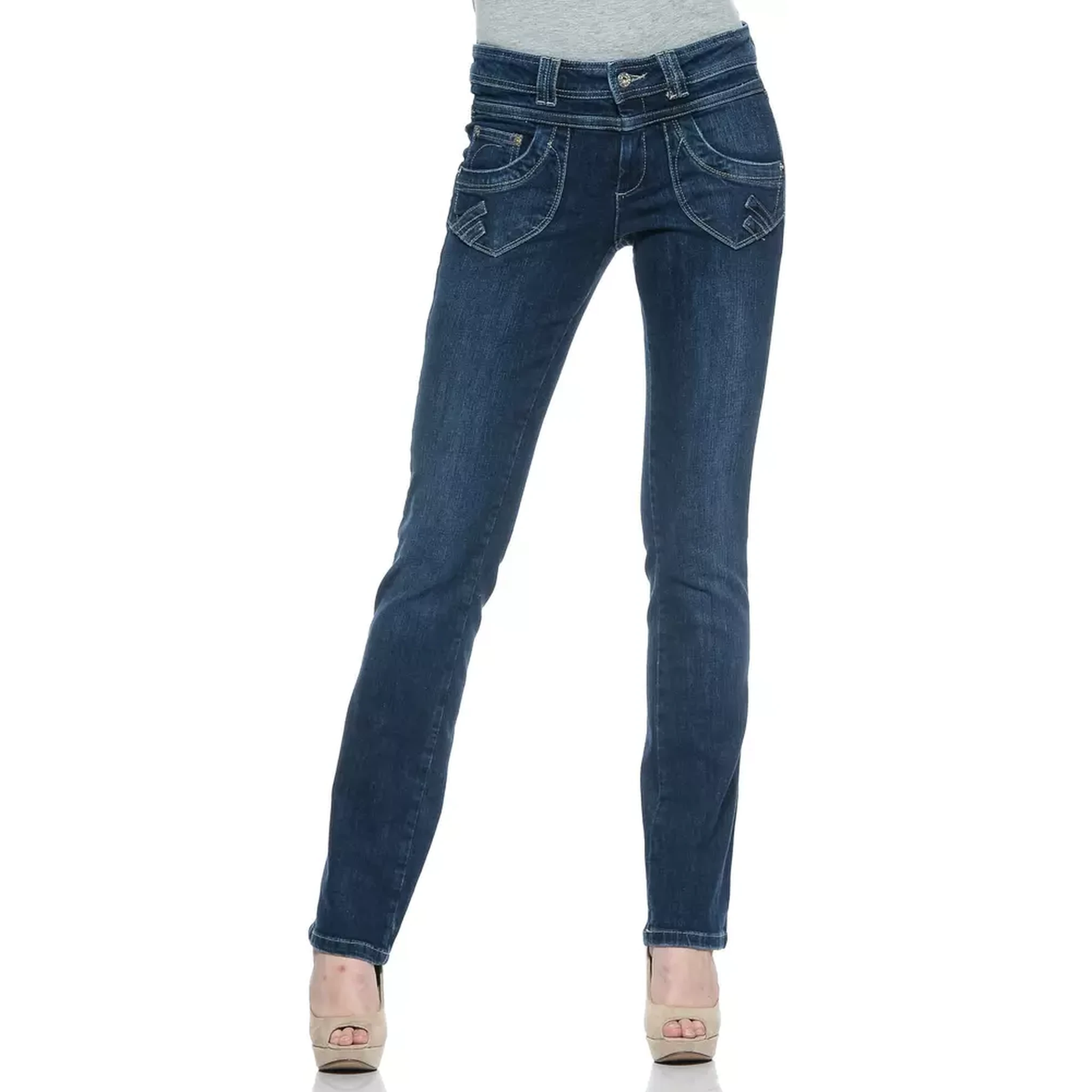Blue Cotton Jeans Denim