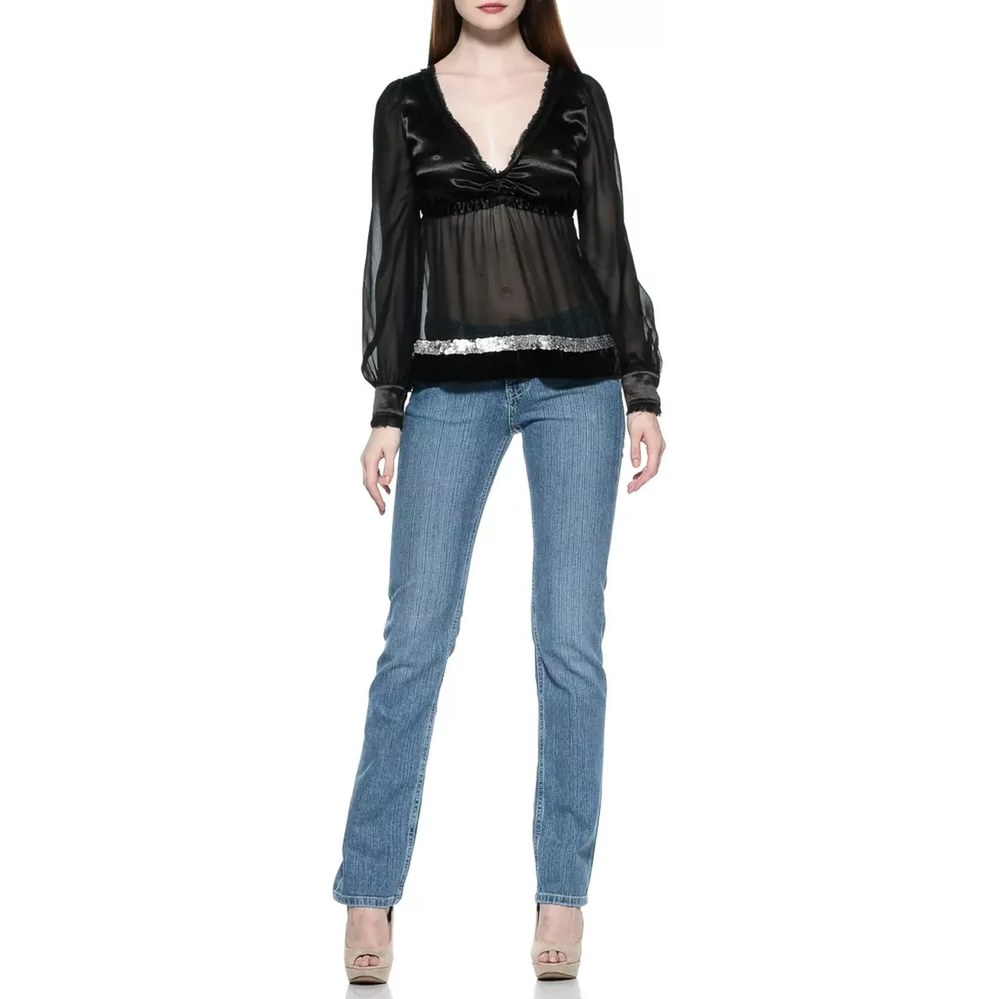 Light Blue Cotton Jeans Denim