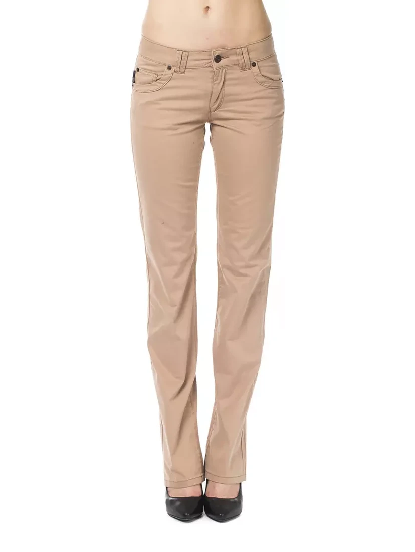 Beige Cotton Pant
