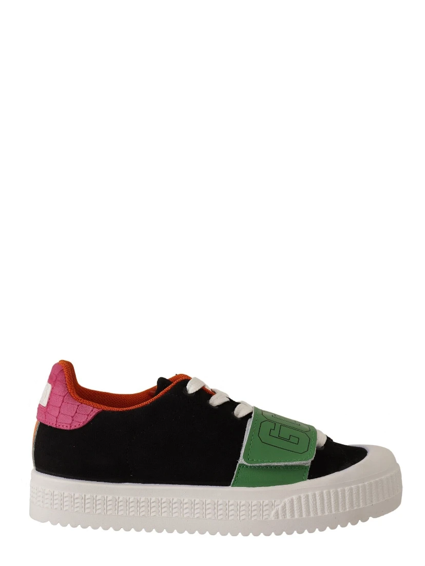 Multicolor Suede Low Top Lace Up Women Sneakers Shoes