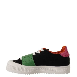 Multicolor Suede Low Top Lace Up Women Sneakers Shoes