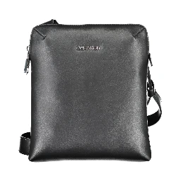 Black Polyester Shoulder Bag