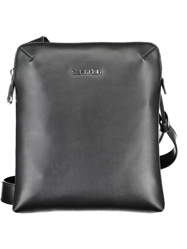 Black Polyester Shoulder Bag