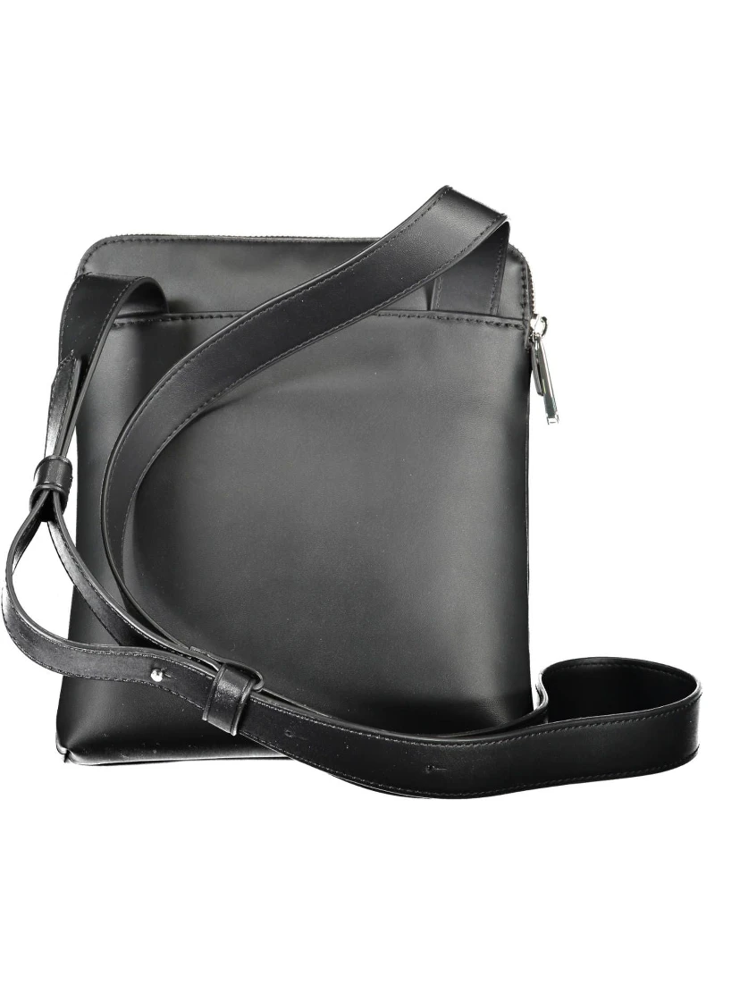 Black Polyester Shoulder Bag