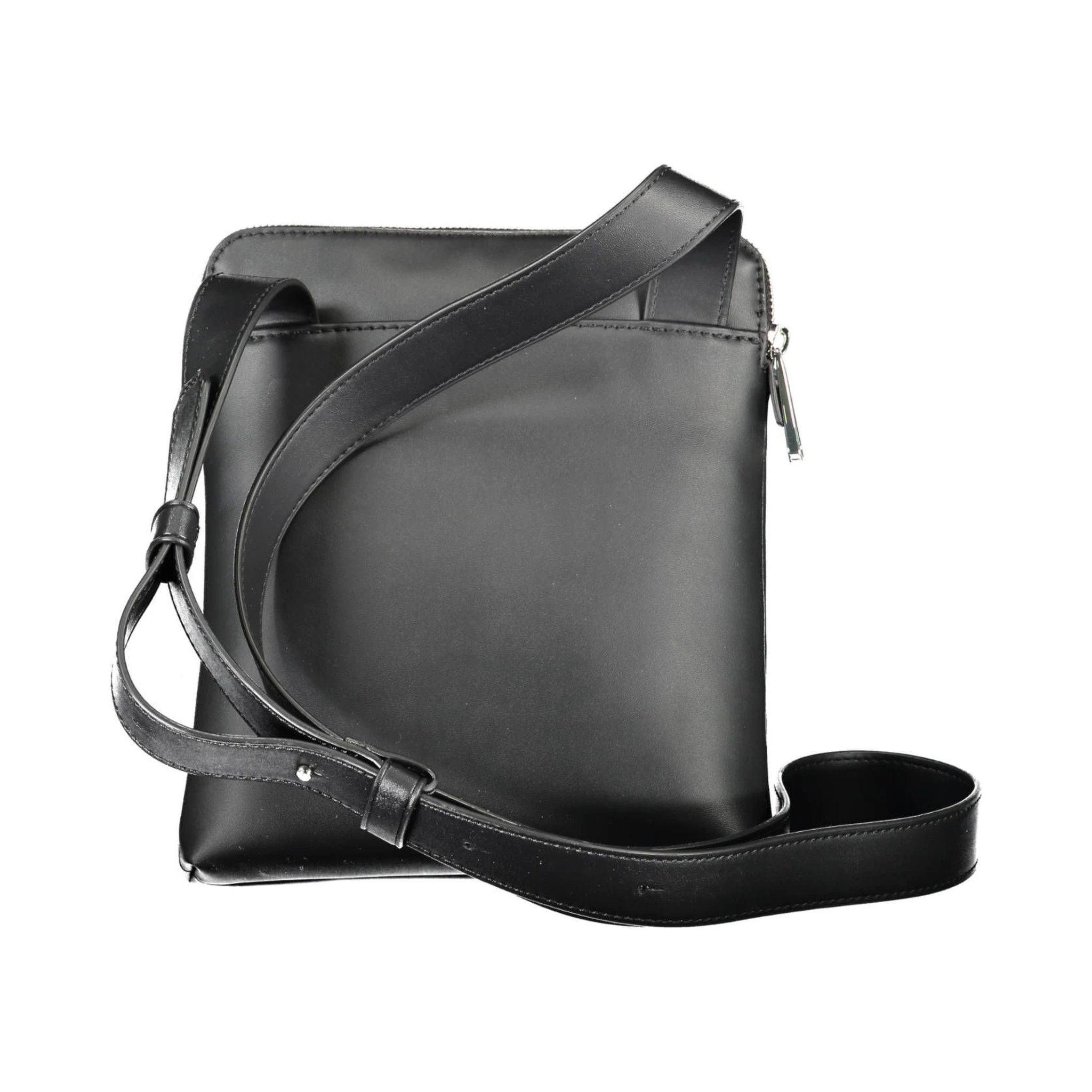 Black Polyester Shoulder Bag