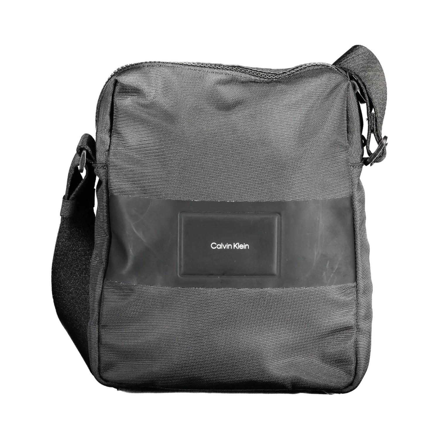 Black Polyester Shoulder Bag
