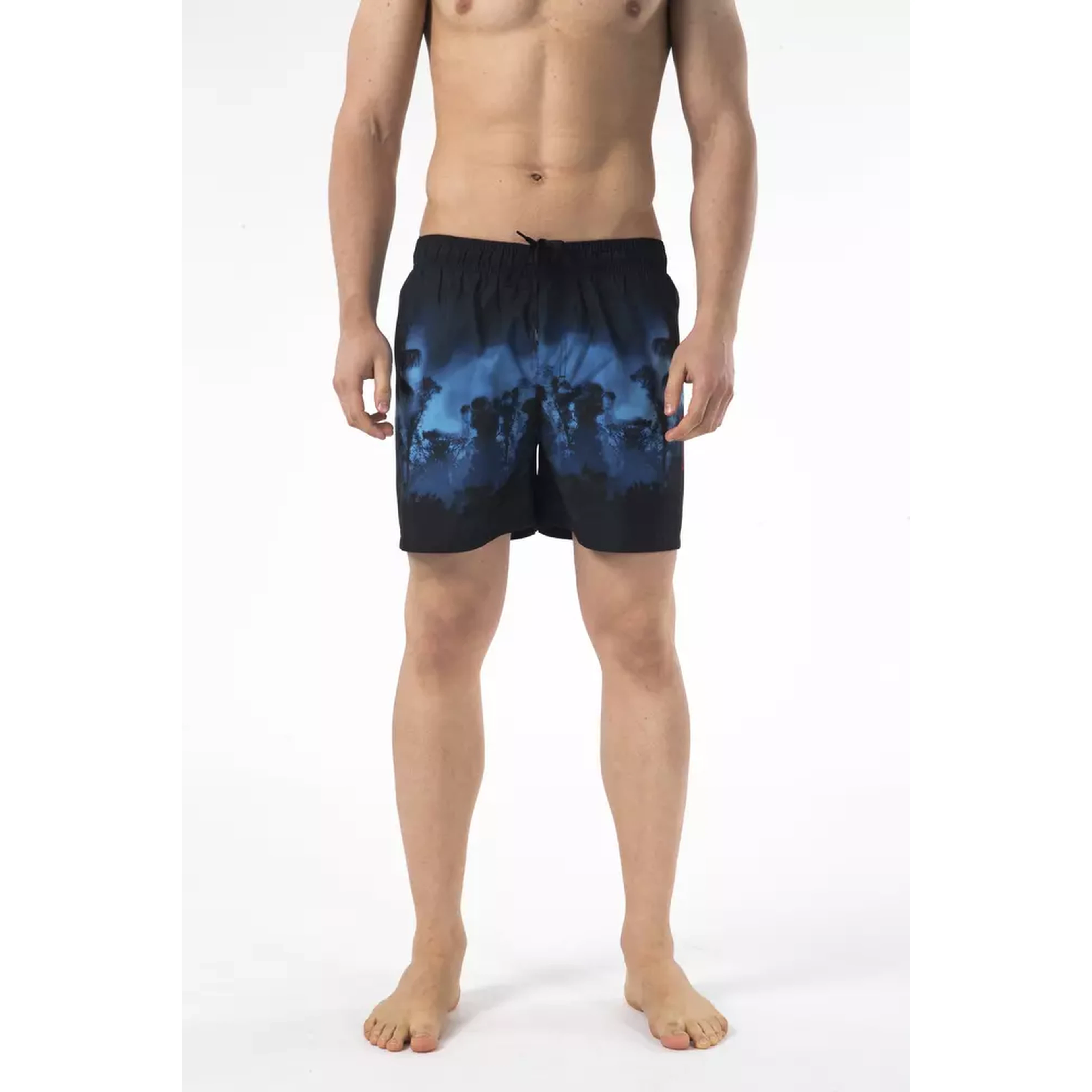 Black Polyester Swimwear