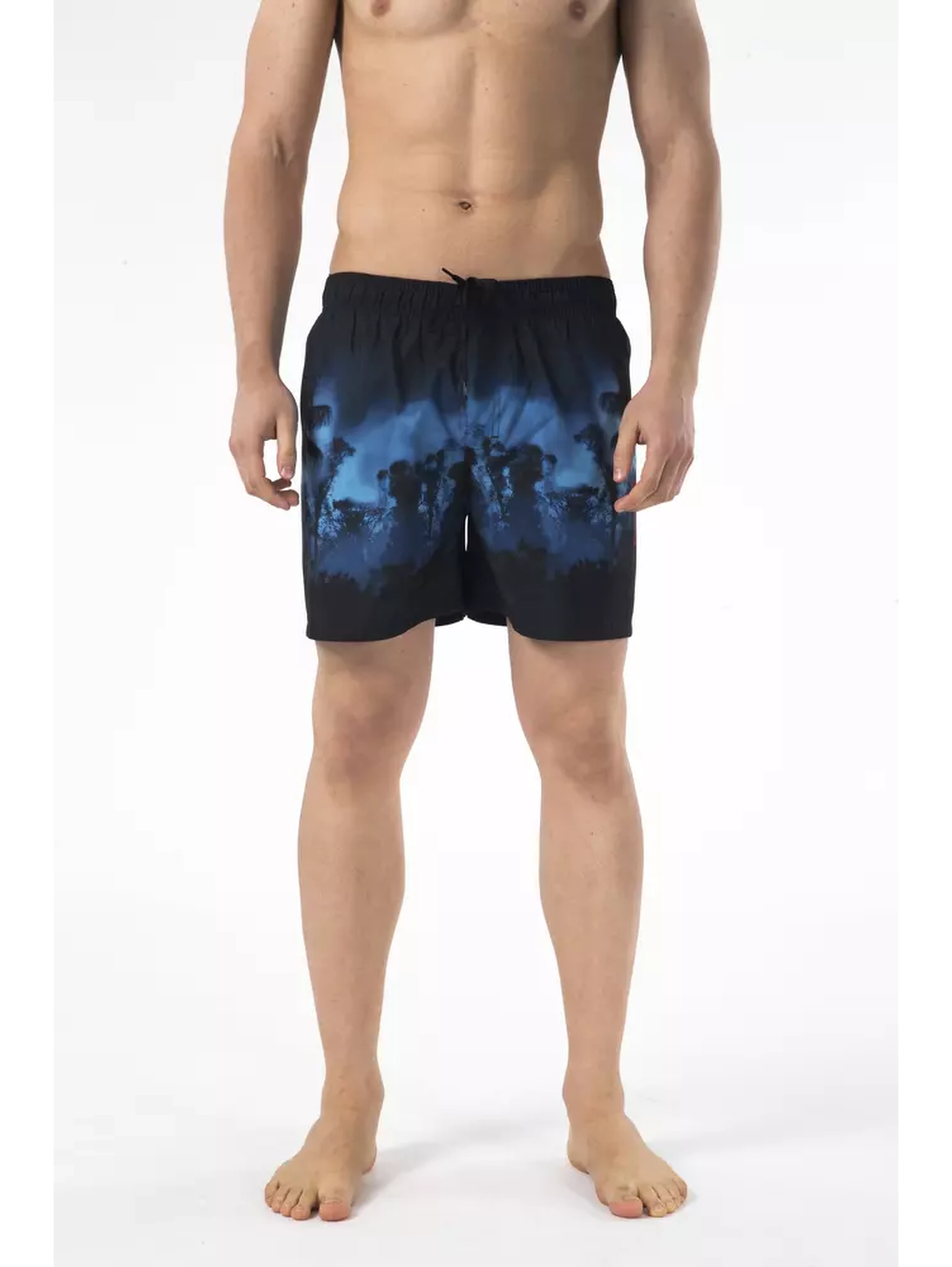 Black Polyester Swimwear