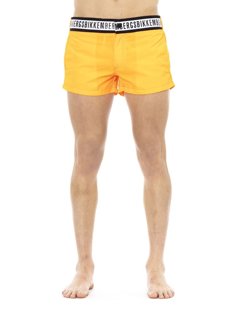 Orange Polyamide Swimwear