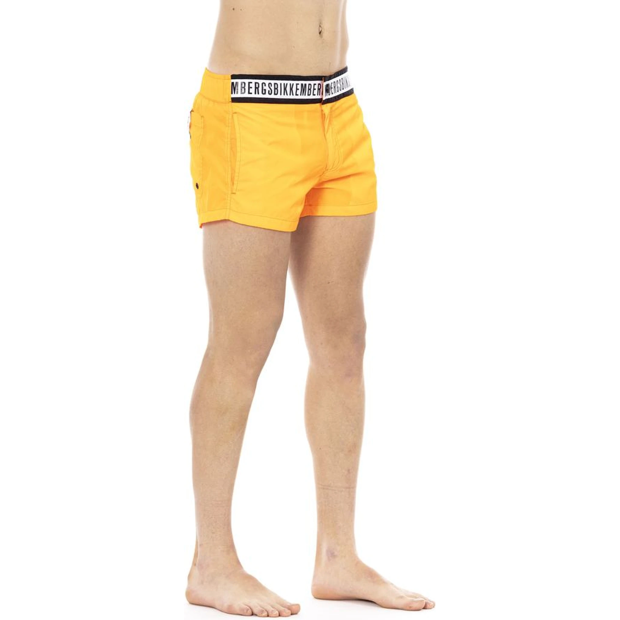 Orange Polyamide Swimwear