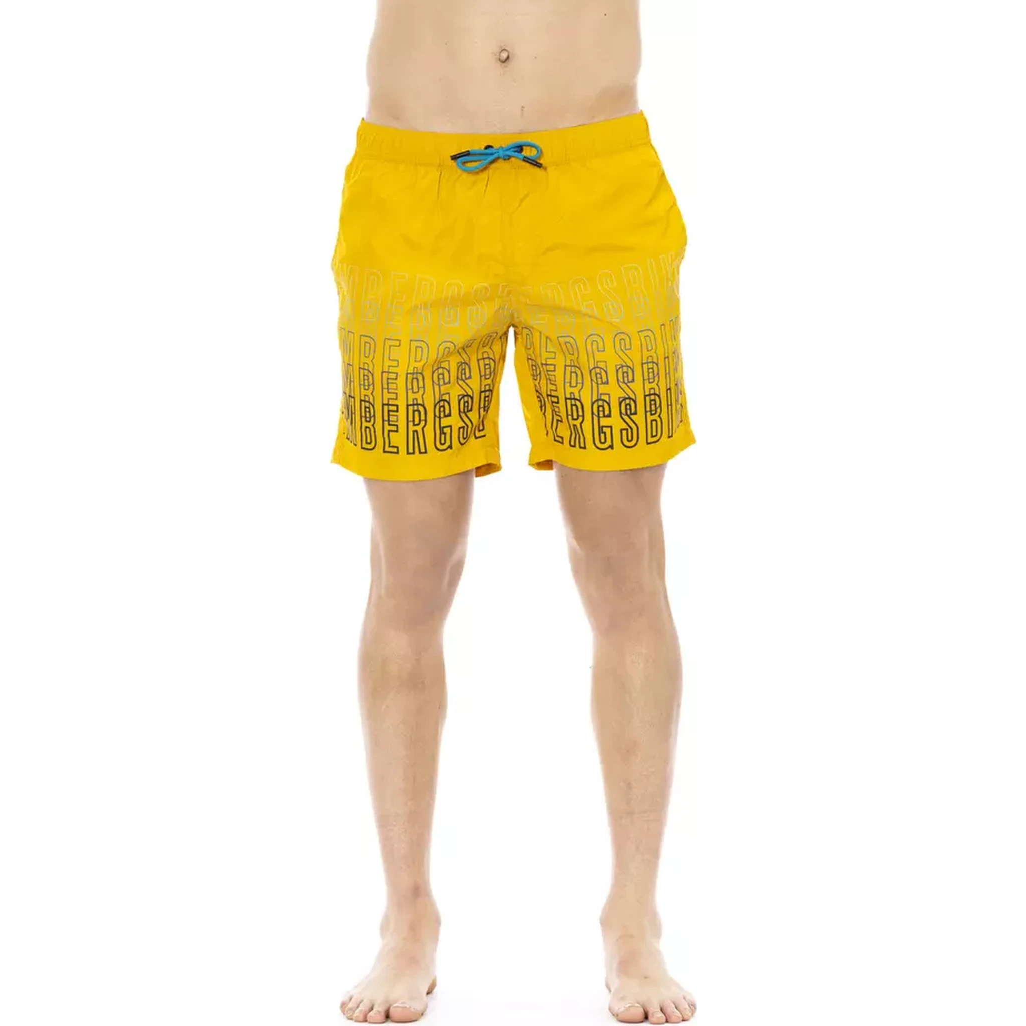 Yellow Polyester Swimwear