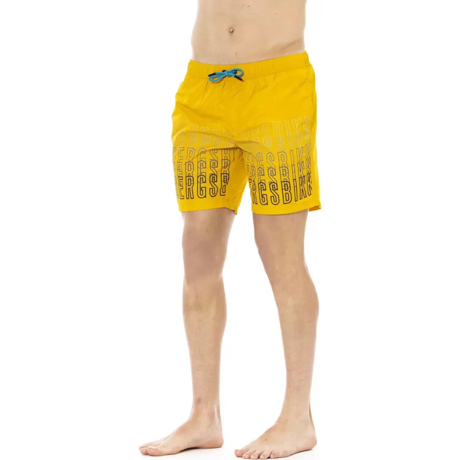 Yellow Polyester Swimwear