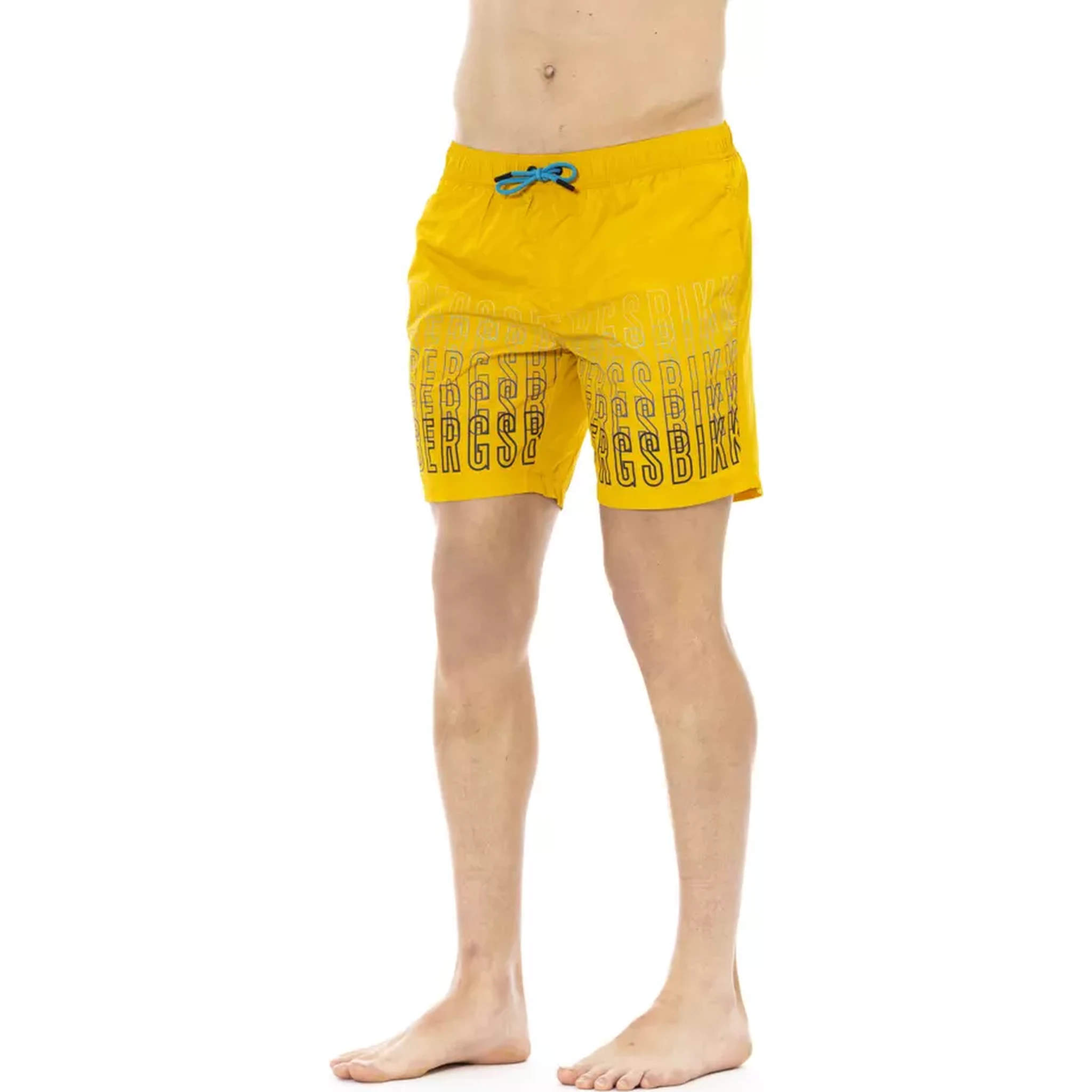 Yellow Polyester Swimwear