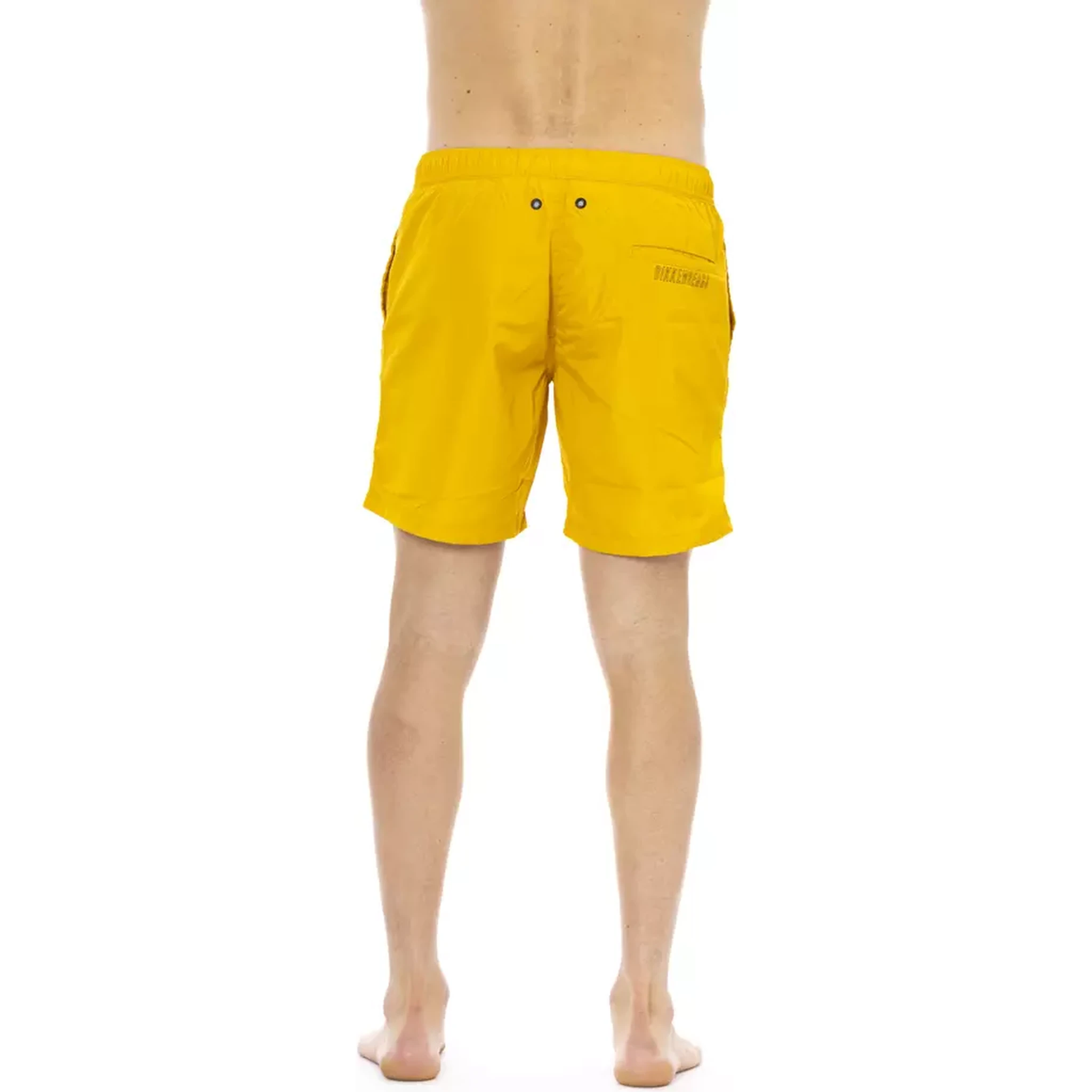 Yellow Polyester Swimwear
