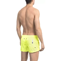 Yellow Polyamide Swimwear