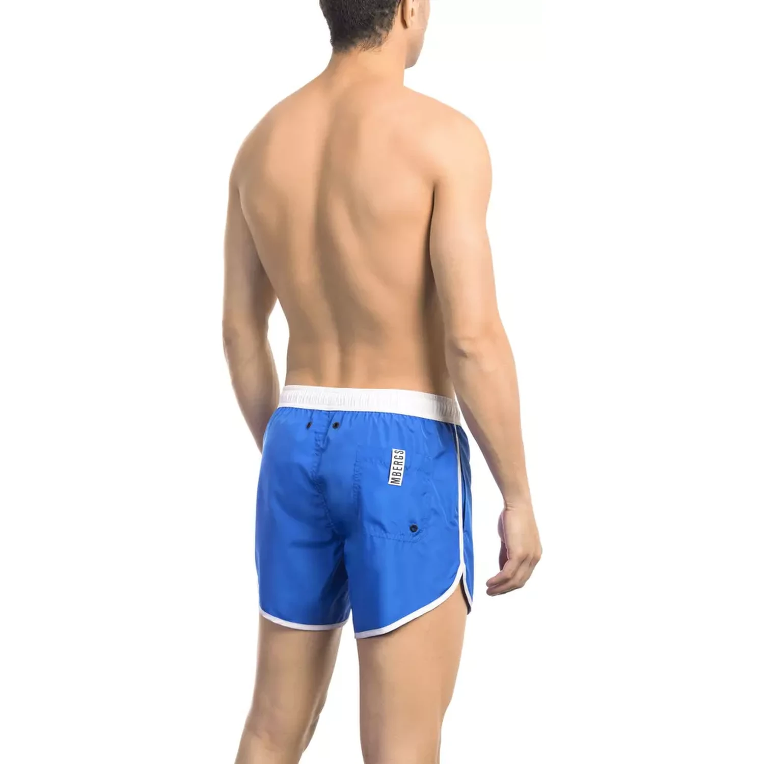 Blue Polyester Swimwear