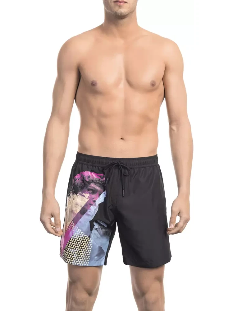 Black Polyester Swimwear
