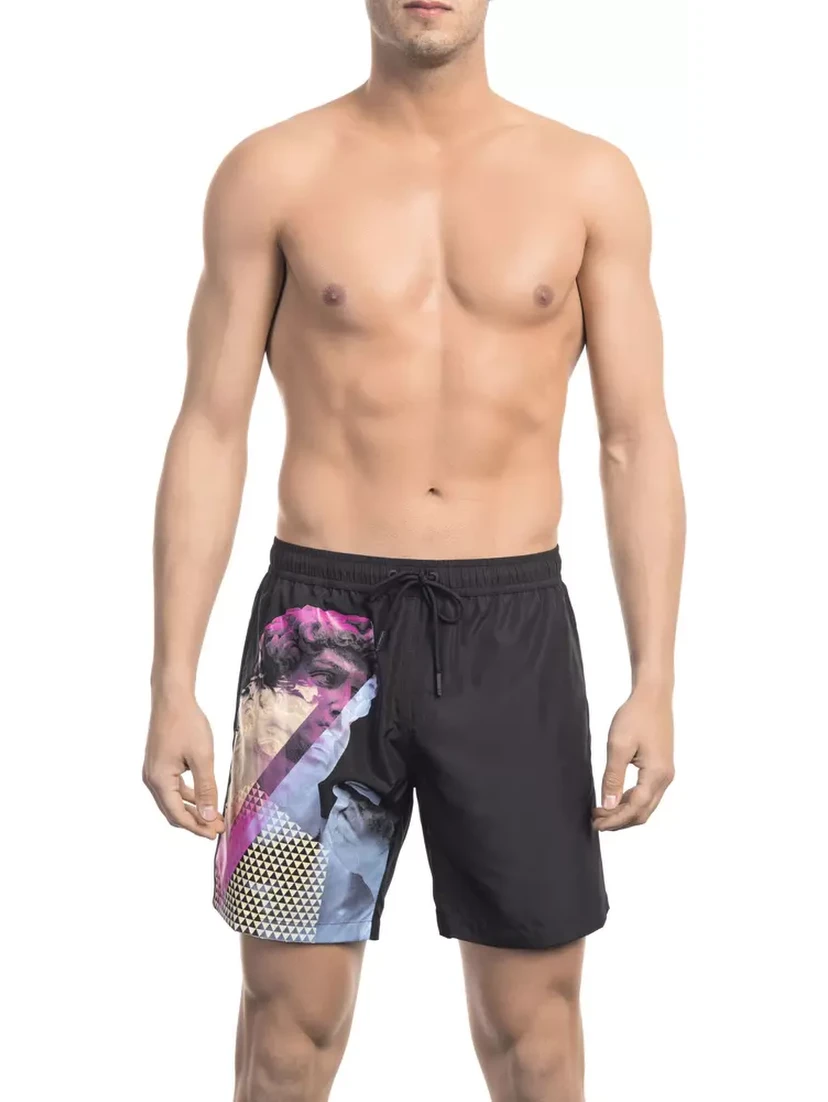 Black Polyester Swimwear