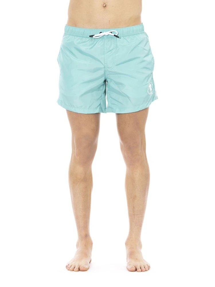 Light Blue Polyester Swimwear