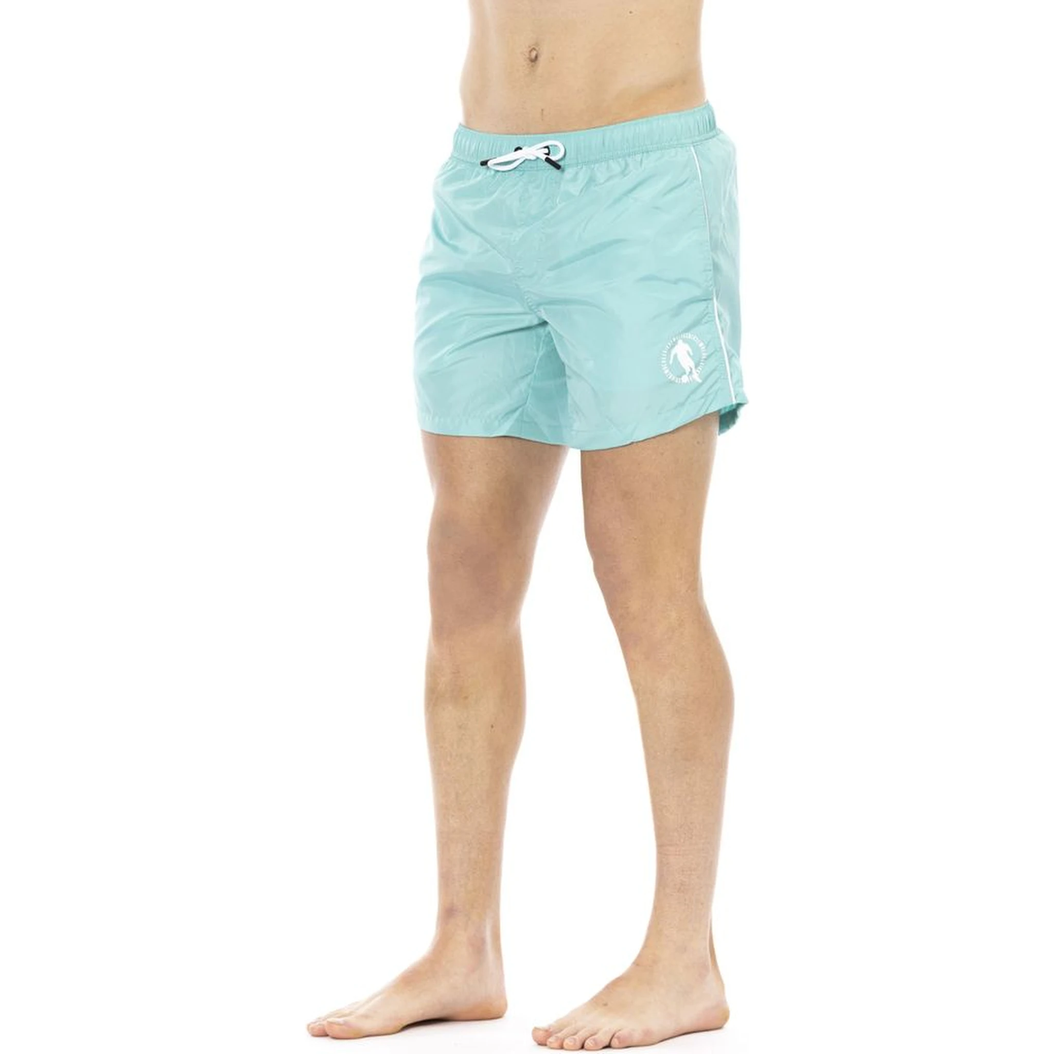 Light Blue Polyester Swimwear