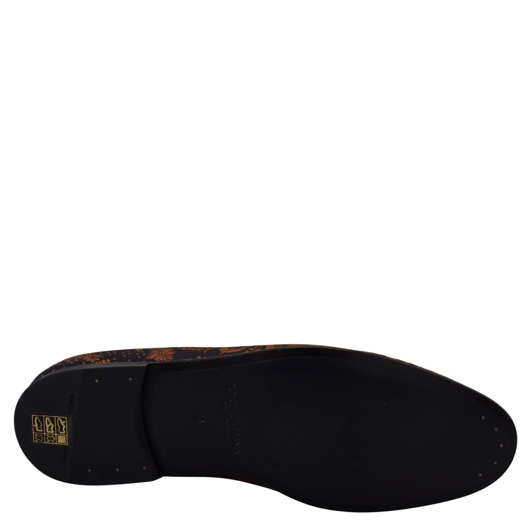 Blue Rust Floral Slippers Loafers Shoes